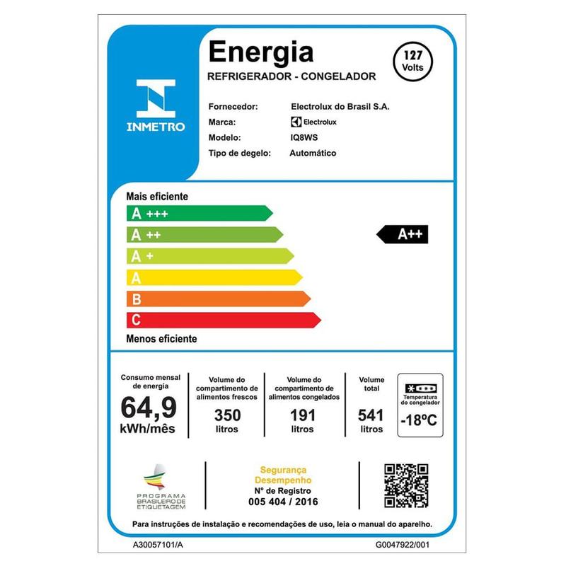 Refrigerador Multi Door Electrolux de 04 Portas Frost Free com 541